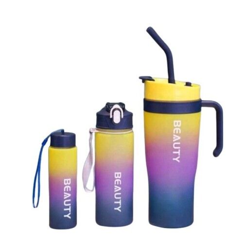 Plastic Water Bottle Set - Height: 10.5  Centimeter (Cm)