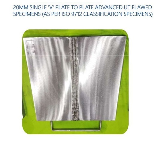 20 mm Single V Plate To Plate Advanced Ut Flawed Specimen As Per Iso Classification Specimen