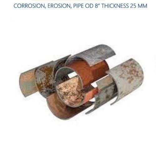 25 mm OD 8 Inch Thickness Corrision Erosion Pipe