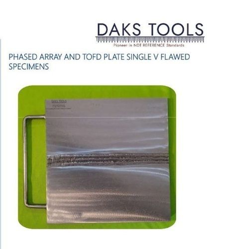 Phased Array And Tofd Plate Single V Flawed Specimen