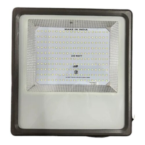 Electric LED Flood Light - 200W Metal & Glass, White Color with High Energy Efficiency , Shock and Heat Resistant, Easy to Install