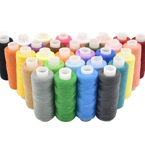 Polyester Sewing Threads - 150 Meter Length, Multiple Colors | Smooth Texture, Durable, Fray-Resistant for Easy Hand and Machine Sewing