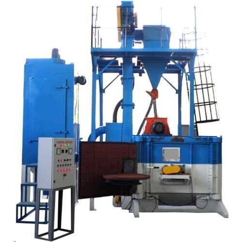 Single Door Swing Table Shot Blasting Machine - Color: Yes