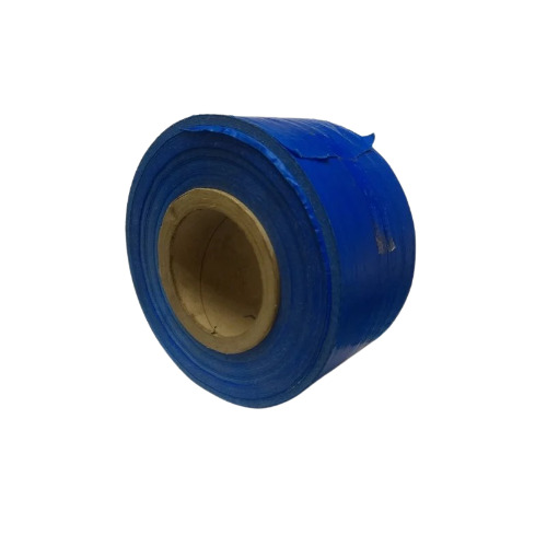 Laminated PP Woven Fabric Strip - 90 GSM Thickness, Blue Color | Sun-Resistant, Tear-Resistant, Plain Style, Woven Texture