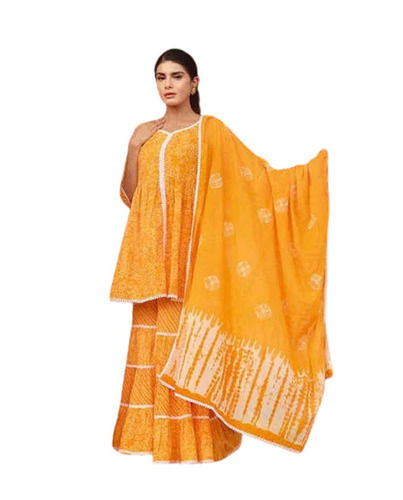 Sharara Suits - Color: Yellow