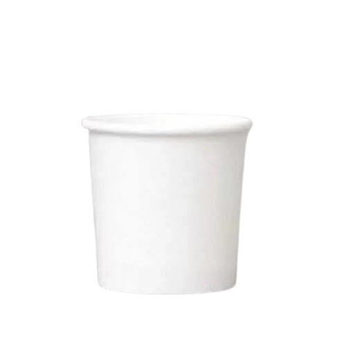 Disposable Tea Cups - 80-100ml, White Paper, Lightweight, Heat Resistant, Cold Resistant, Leak Proof, Set of 50 Pieces | Eco-Friendly, Biodegradable, Portable