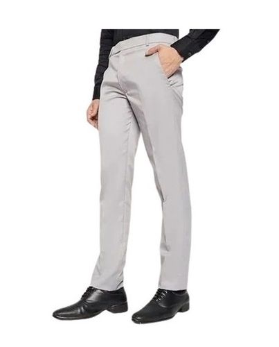 Men Formal Trousers - Pattern: Plain