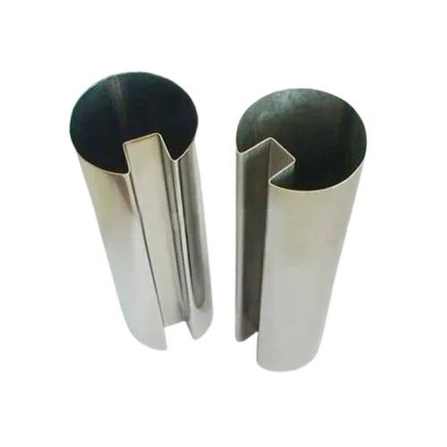 Stainless Steel Slotted Pipe - Color: Silver