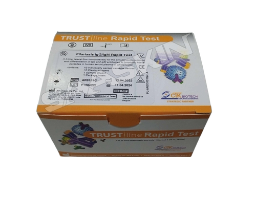 Filariasis IgG/IgM Rapid Test Kit - Lateral Flow Immunoassay for Accurate Antibody Detection | Latest Technology, Safe to Use, Easy to Operate
