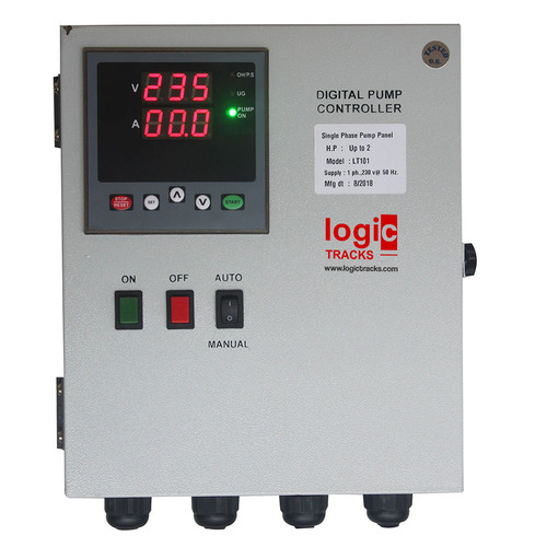 3 Phase Pump Panel - Metal Base, Powder Coated White Finish | DOL Compatible, Inbuilt Level Sensing, Versatile Applications