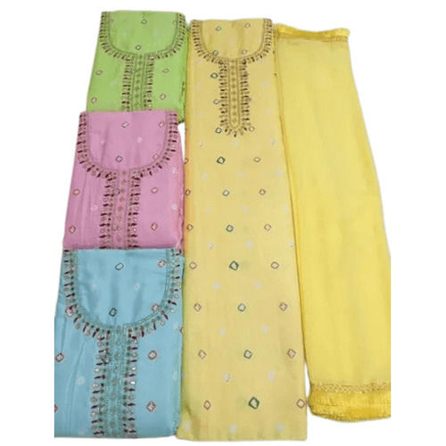 Embroidery Ladies Suits - Color: Available In Many Different Colors