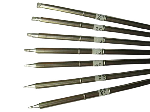 Hakko Soldering Bit T12-B2 - Copper Material, 1mm Diameter, Silver Color | Melting Temperature: 343Â°C, Single Piece Packaging