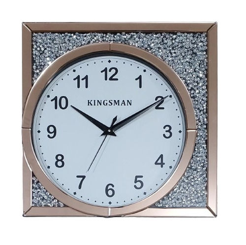 Gc Mirror Wall Clock - Color: Rose Gold