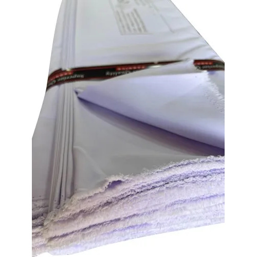 Dull Micro Blended Polyester Fabric - 65% Dull Micro x 35% Mink, 70 GSM, White | Machine & Hand Wash, Plain Texture, Suitable for Garment Industry