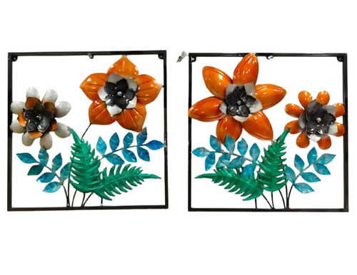 Iron Painted Flower Wall Decor - Application: No