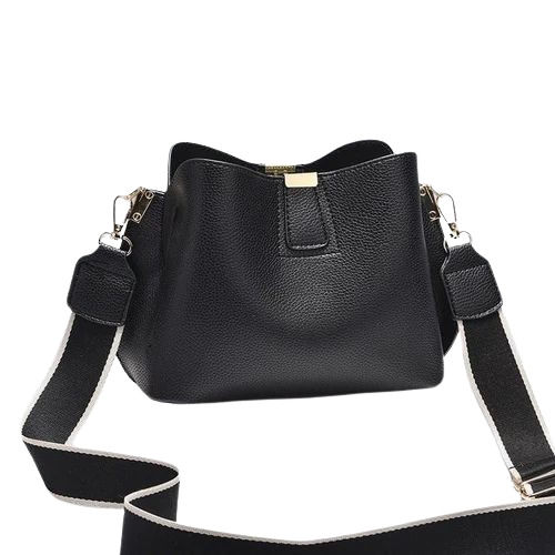 Plain Sling Bag - Color: Black