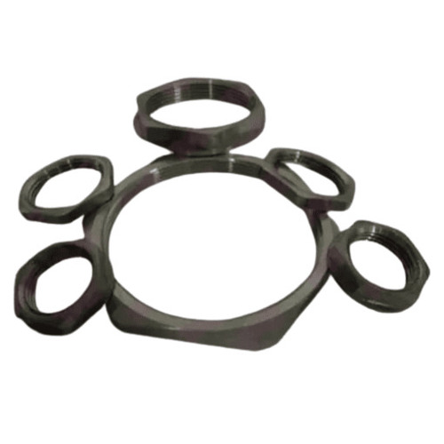 Stainless Steel Check Nut - Standard Size Gray Hexagonal Head | Rust and Corrosion Resistant Galvanized Finish Strong and Easy to Use