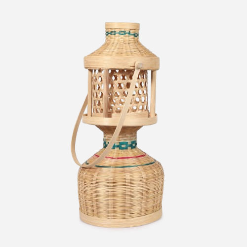 Bamboo Hanging Lantern - Color: Brown