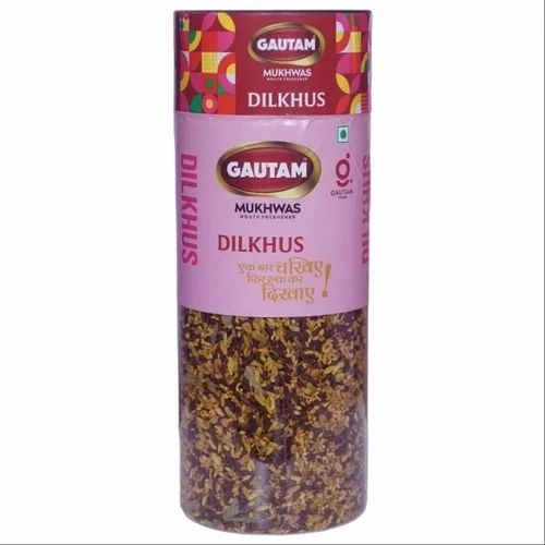 Dilkhush Mukhwas - 500g Semi-Soft Sweet Mouth Freshener | Coated, Dried Style, Hygienically Packed for Optimal Quality and Flavor