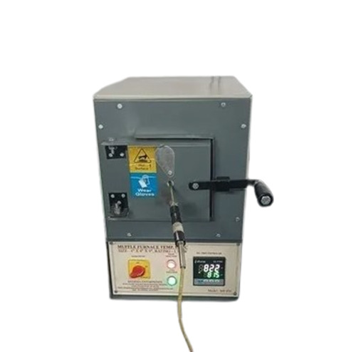Laboratory Muffle Furnace - Electric Iron Max Operating Temperature 1000Â°C Size 4x4x9 inches Multi-Color New Condition Muffle Type