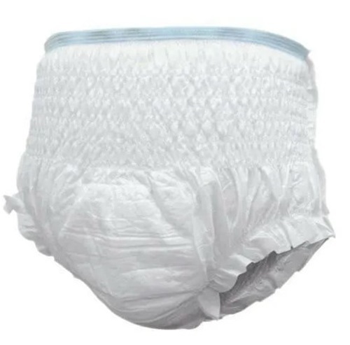 White Baby Diaper - Color-Dyed Natural Material, Multiple Sizes | Unisex, Plain Pattern for Baby Use