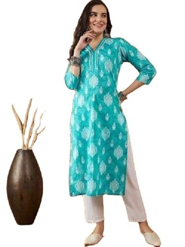 Ladies Kurti - Fabric Type: Denim