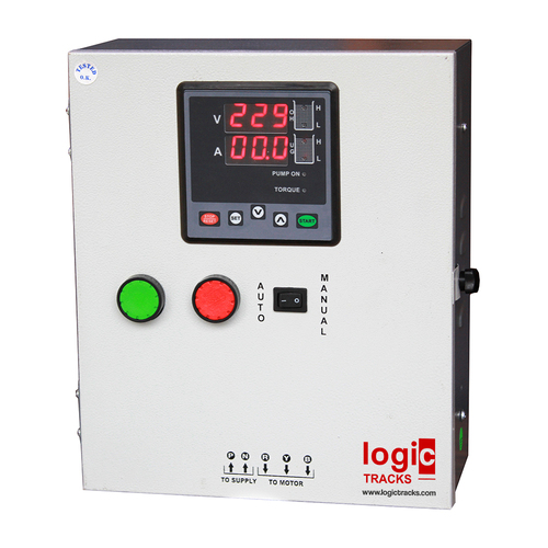 Submersible Pump Control Panel - Metal Base, Powder Coated White Finish | Microprocessor Controller, Real-Time Monitoring, Overload and Dry-Run Protection