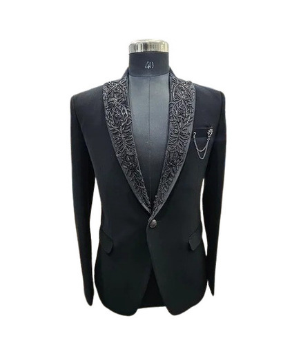 Party Wear Blazer - Color: Black