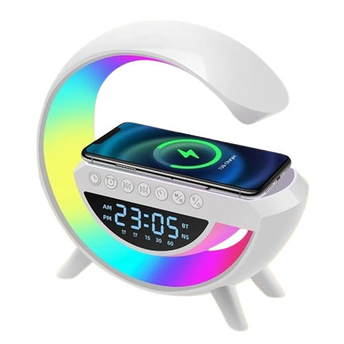 Led Wireless Charging Speaker - Color: White