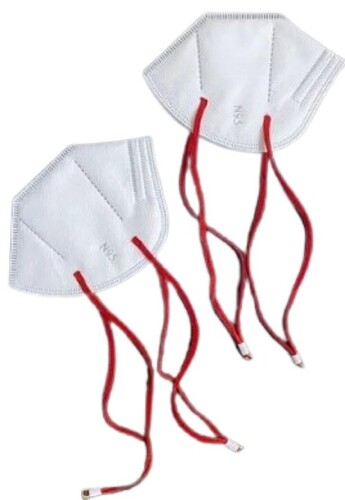 N95 White Face Mask - Non Woven, Standard Size, 5 Layers, 99% BFE | Skin Friendly Fabric, Multi-Use for Adults and Children