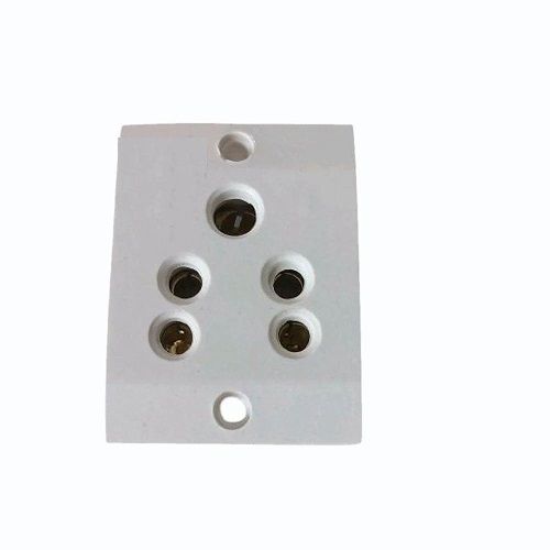 6A 5 Pin Electric Socket - Color: White