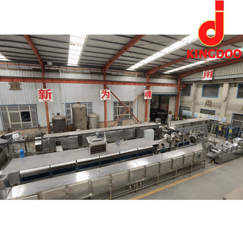 Fried Noodle Production Line - 40m Length, 1400 Kg/Day Capacity | Stainless Steel, Compact Design, Low Energy Consumption, Adjustable Temperature Control