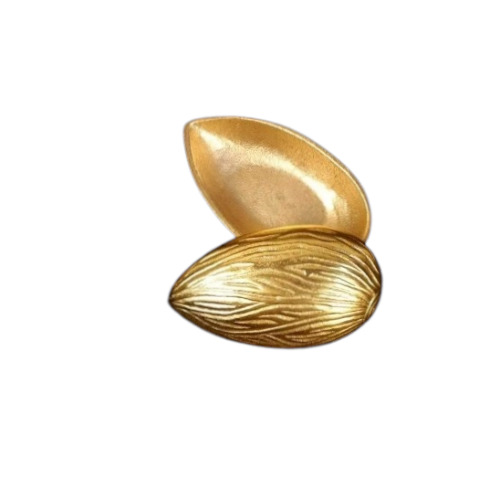 Metal Dry Fruit Tray - Color: Gold