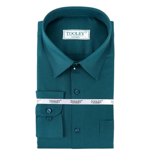 Prussian Blue Oxford Cotton Shirt - Slim Fit, Classic Collar, Full Sleeves, Breathable Fabric, Premium Quality