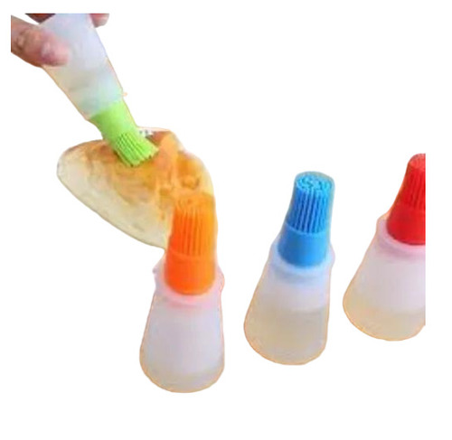 Silicone Brush - Soft Plastic Bristles, Multi-Color | Lightweight, Portable, Easy to Clean with Water, Standard Size