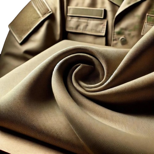 Khaki Uniform Fabric - 58 Inch Width, 1 Meter Length | Premium Poly-viscose Blend, Durable And Comfortable, Ideal For Police And Security Uniforms