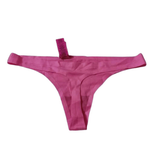 Pink Thong Panties - Fabric Type: Cotton