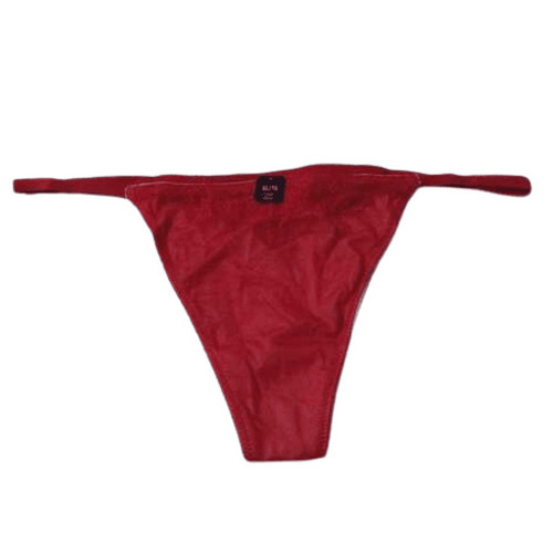 Red Thong Panties - Fabric Type: Cotton