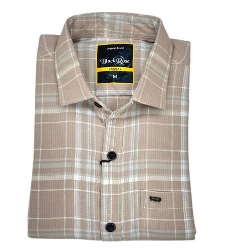 Mens Casual Checks Shirt - Collar Style: Classic