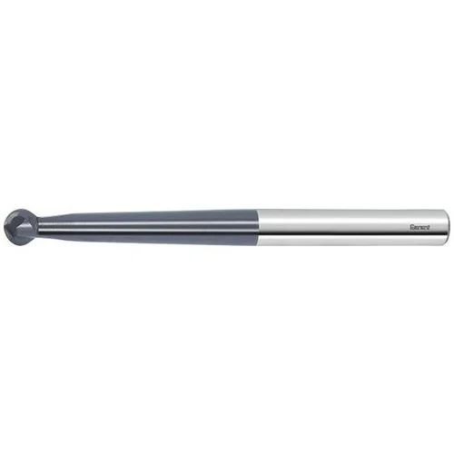 Garant - Solid Carbide, 1 mm Size, 58 mm Length, 0.5 mm Radius, Silver and Black - Round Shape, Precision Engineering