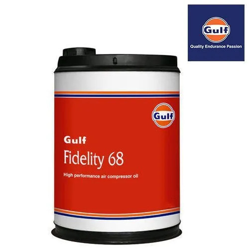 Gulf Fidelity 68 Compressor Oil - ISO Viscosity Grade 68, Excellent Lubrication and Thermal Stability for Extended Equipment Life