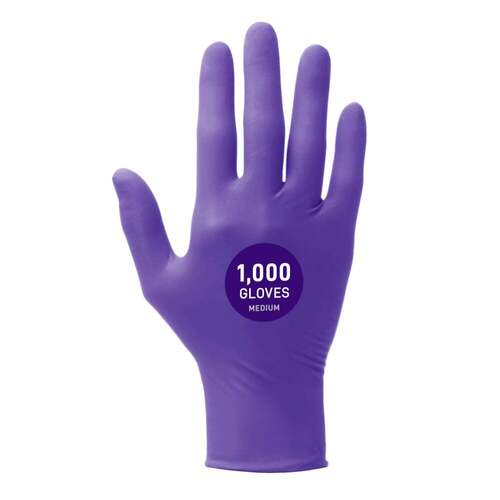 Kimtech Purple Nitrile Exam Gloves 55082 - Fabric Type: Rubber