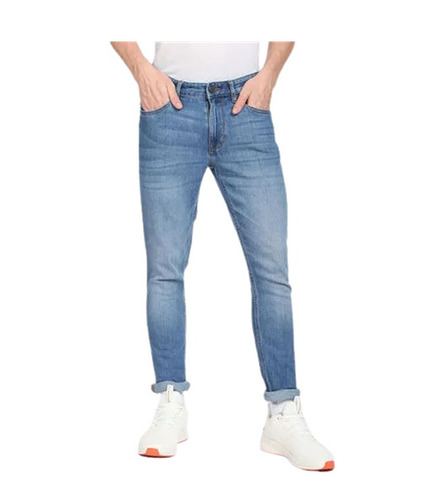 Denim Jeans - Superior Quality Blue Narrow Fit | Machine Washable, Breathable, Quick Dry, Anti Wrinkle, Button Closure, Zipper Fly, Suitable for All Seasons