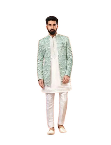 Mens Sherwani - Material: Silk