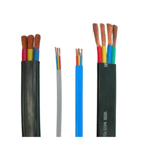 Submersible Cables - 3 Core Copper, 100 Feet Length, Black ETEE Jacket | Shock, Heat, Fire Resistant, Flexible Design, Superior Strength