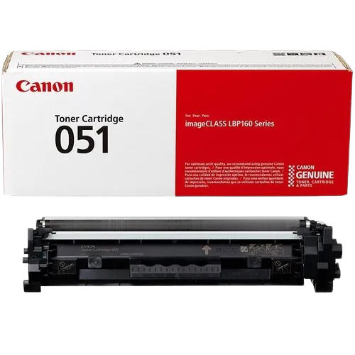 Canon Original 051 Toner Cartridge Black - For Use In: Printer