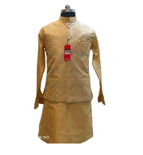 Mens Kurta Pajama - Decoration Material: Cloths