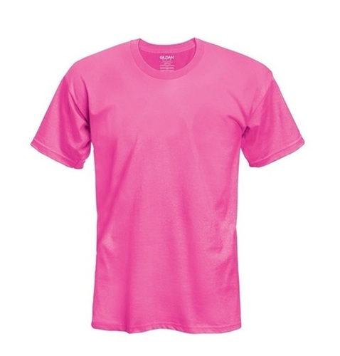 Men's Cotton T-Shirt - Regular Fit, Size 12, Pink Color | Breathable, Skin-Friendly, Machine Washable, Fade and Wrinkle Resistant
