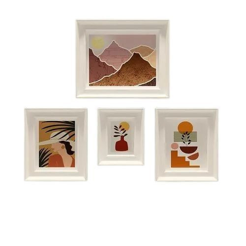 Elegant White Wood Photo Frames Set - 2 Frames (10.8x9 Inches, 12x14 Inches), 1 Frame (8.6x7 Inches) | Premium Quality, Fade Resistant, Shatterproof Glass, Easy Assembly, Minimalist Style