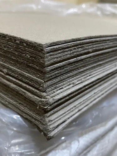 Grey Packaging Paper Board - Corrugated Paper, Uncoated, Grey Color | Durable, Eco-friendly, Moisture Proof, Plain Pattern